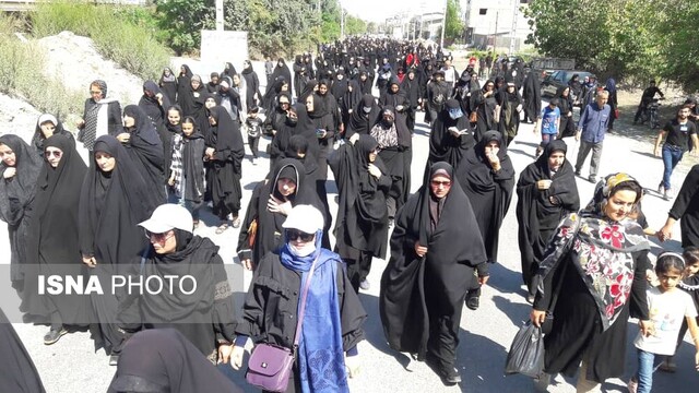 خیل عظیم‌بندرگزی ها در سوگ ارباب دو عالم
