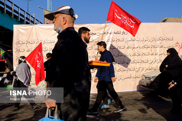 راه‌پیمایی جاماندگان اربعین حسینی(ع) در تهران برگزار شد