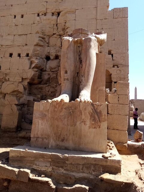 مجسمه فرعون مرمت شد