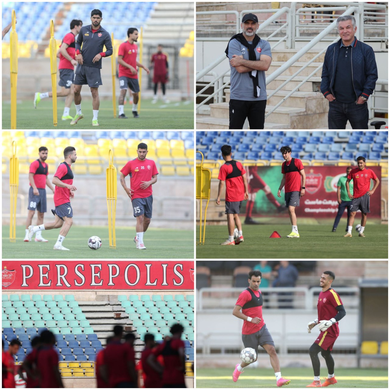 تمرین پنج شنبه پرسپولیس با حضور حمید استیلی